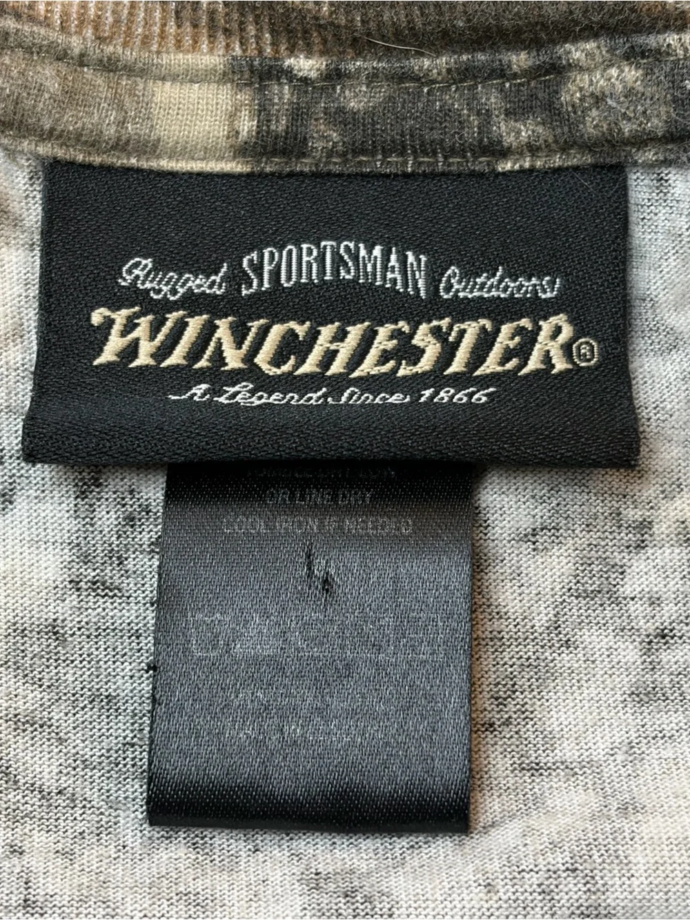 Winchester Realtree Hardwoods Camo Pocket T-Shirt Mens 2XL Hunting Fishing Tee